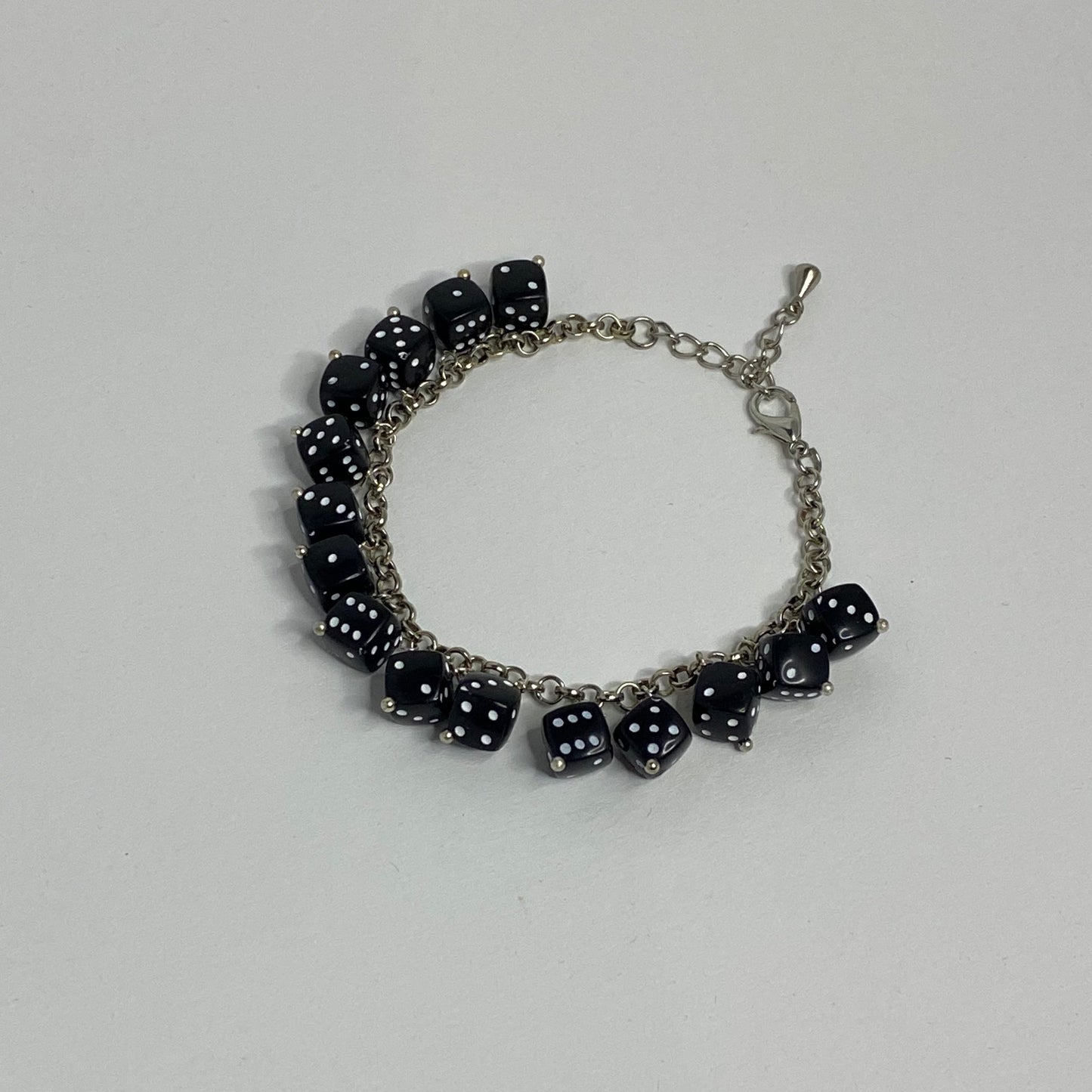 Handmade Bracelet with Black Dice