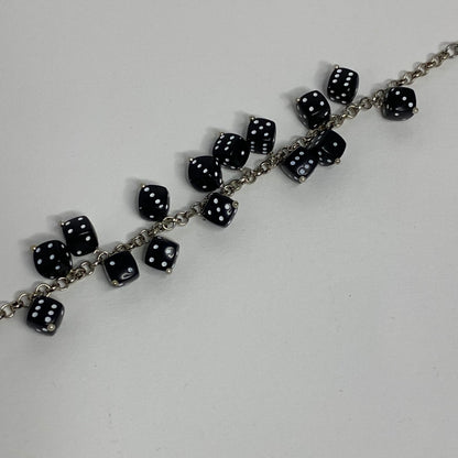 Handmade Bracelet with Black Dice