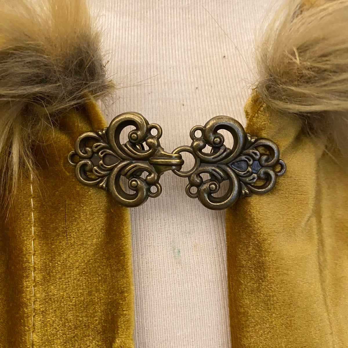 Golden Velvet Fantasy Cape