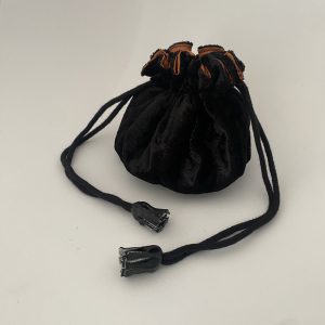 Black and Brown Dice Bag with Pockets