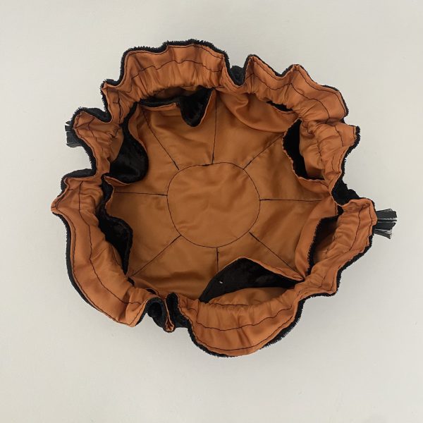 Black and Brown Dice Bag with Pockets - Image 2