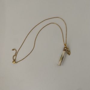 Glass Vial Necklace with Parchment