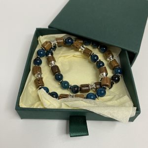 Handmade Double Blue Apatite Bracelet