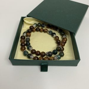 Handmade Double Indian Agate Bracelet