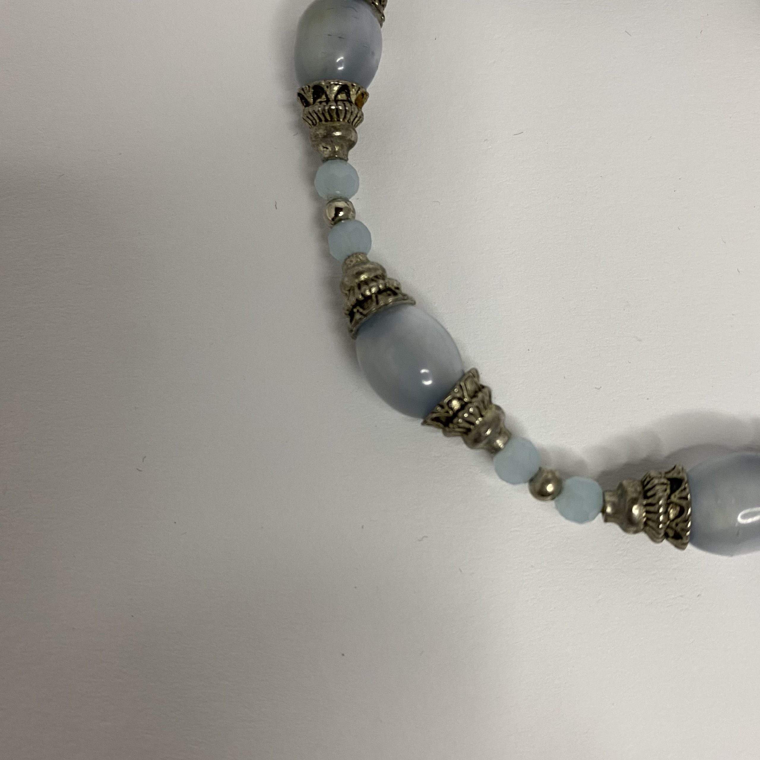 Handmade Silver and Blue Bracelet