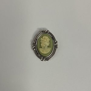 Vintage-inspired Brooch Green