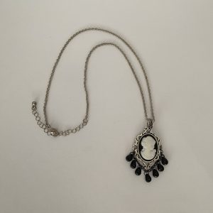 Black Cameo Necklace