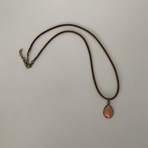 Pink Mermaid Scale Necklace