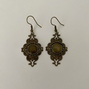 Vintage-inspired Brown Earrings