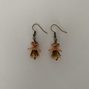 Orange Fairy Blossom Earrings
